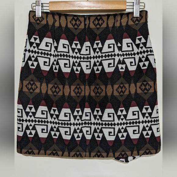 ZARA XS Aztec Print Skirt - Picture 3 of 4